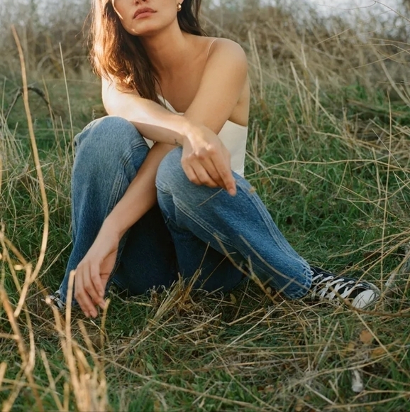 Reformation Kealy Carpenter High Rise Relaxed Jeans in Ponce size 25 NWT - Picture 7 of 14